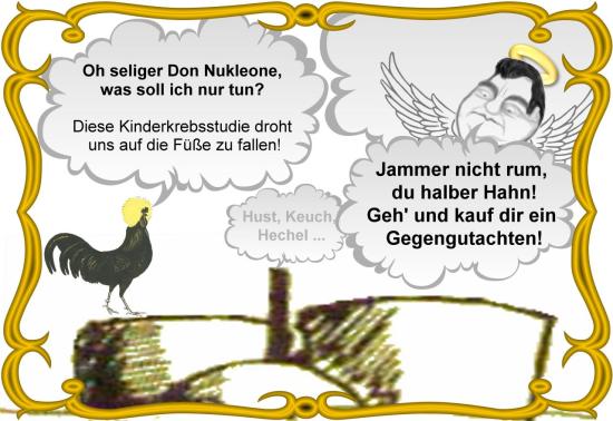 Don Nukleone 别名 Franz-Josef Strauss - '天堂中的慕尼黑人' - 和粪堆上的堰公鸡......