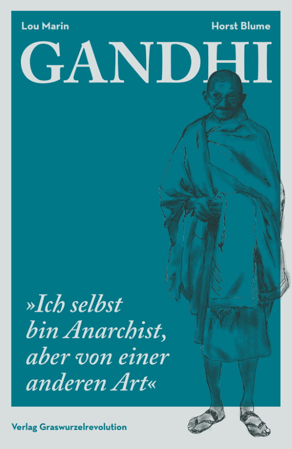 "GANDHI"-boken av Lou Marin och Horst Blume