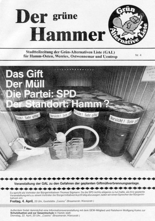 Der grüne Hammer - Ausgabe Nr.: 4 der zweiten Serie, herausgegeben von der GAL