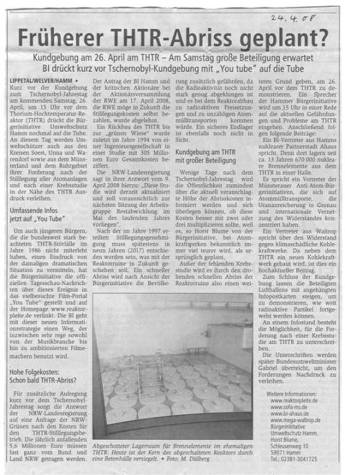 Soester Gazette 24-04-2008