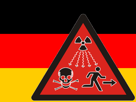 Flag for den suveræne stat Tyskland